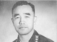 초대 주월한국군사령관 채명신 중장(1966년 1월1일부 진급)